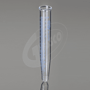 Tube de centrifugation gradué fond conique en verre Glassco