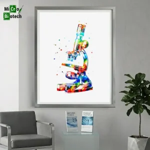 Tableaux décoratifs pour laboratoire - microscope ME123